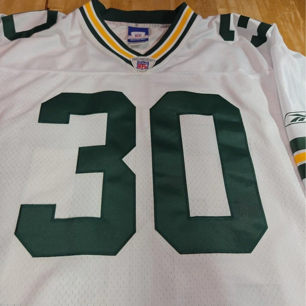 Ahman Green #30 Green Bay Packers Sewn Reebok On Field Jersey Size XL